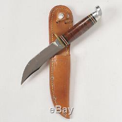 Vintage Western Official Boy Scouts of American Hunting Knife and Sheath USA