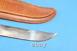 Vintage Western U. S. A. W36 M Bowie Knife + Sheath Hunting