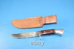 Vintage Western U. S. A. W36 M Bowie Knife + Sheath Hunting