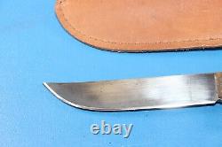 Vintage Western U. S. A. W36 M Bowie Knife + Sheath Hunting