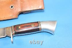 Vintage Western U. S. A. W36 M Bowie Knife + Sheath Hunting