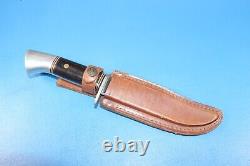 Vintage Western U. S. A. W36 M Bowie Knife + Sheath Hunting