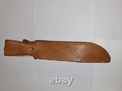 Vintage Western USA L46-8 Leather Handle Hunting Knife with Correct Sheath