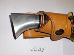 Vintage Western USA L46-8 Leather Handle Hunting Knife with Correct Sheath