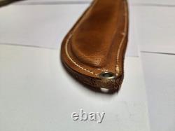 Vintage Western USA L46-8 Leather Handle Hunting Knife with Correct Sheath