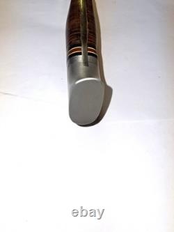 Vintage Western USA L46-8 Leather Handle Hunting Knife with Correct Sheath