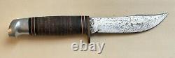 Vintage, Western USA, L66 (C) Fixed Blade Hunting Knife with Sheath