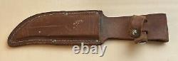 Vintage, Western USA, L66 (C) Fixed Blade Hunting Knife with Sheath