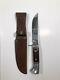 Vintage Western USA W36 Fixed Blade Hunting Bowie Knife with Sheath