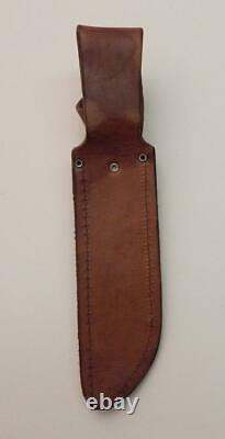 Vintage Western USA W36 Hunting Knife with Original Leather Sheath