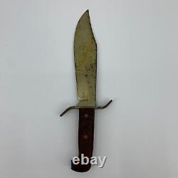 Vintage Western USA W49 J Series Bowie Knife with Rosewood Handle Hunting Fighting