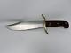Vintage Western W49 Bowie Hunting Knife USA Wood Handle with Leather Sheath