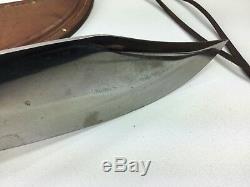 Vintage Western W49 Bowie Survival Hunting Fishing Camping knife With sheath