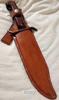 Vintage Western W49 Bowie knife made in USA with sheath