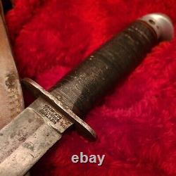 Vintage Western WWII Combat knife war pilots Trench G46-6 Shark USAF Survival