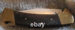 Vintage Wingen stag antler hunting & Buck 112 USA no dot lock back Knife pair