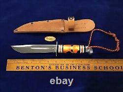 Vintage Ww2 Western Shark G-46-6 Custom Fixed Blade Knife & New Sheath