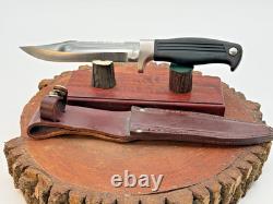 Vintage circa 2000 Kershaw 1020 Fixed Blade Knife withRubber Hdle & Sheath-353.26