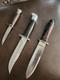 Vintage/classic Hunting Knives Marbles, Buck, Edge Mark Lot Of 3