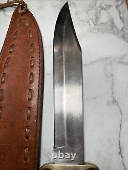 Vintage handmade bowie knife quality craftsmanship