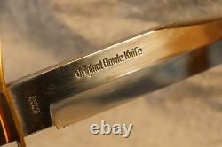 Vintage large Original Bowie Knife stag handle Solingen Germany w sheath