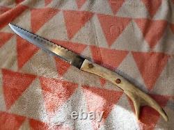 Vintage stag/antler handle homemade knife beautiful and very well made