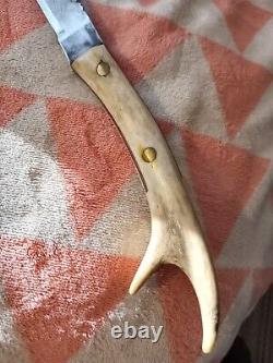 Vintage stag/antler handle homemade knife beautiful and very well made