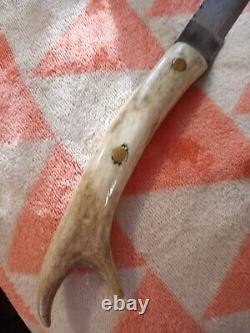 Vintage stag/antler handle homemade knife beautiful and very well made