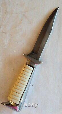 Vntg. Solingen Germany Fixed Blade York Cutlery Knife, Bakelite Handle Sheath