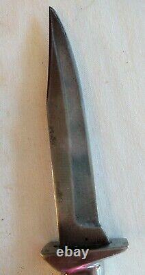 Vntg. Solingen Germany Fixed Blade York Cutlery Knife, Bakelite Handle Sheath