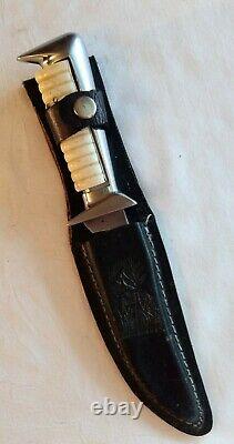 Vntg. Solingen Germany Fixed Blade York Cutlery Knife, Bakelite Handle Sheath