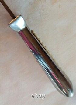 Vntg. Solingen Germany Fixed Blade York Cutlery Knife, Bakelite Handle Sheath