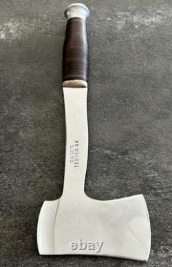 Vtg 1930s Case's Tested XX Hatchet Knife Combo Set Stacked Leather Handle Sheath