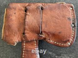 Vtg 1930s Case's Tested XX Hatchet Knife Combo Set Stacked Leather Handle Sheath