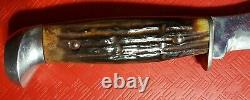 Vtg 1940-64 CASE 523 -5 stag withsheath Hunting Knife