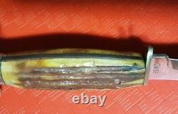 Vtg 1940-64 CASE 523 -5 stag withsheath Hunting Knife