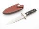 Vtg 1980s Hattori Al Mar Fang I Seki Japan Micarta Dagger Fixed Blade Knife