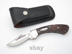 Vtg 1981 Case XX Sidewinder Folding Hunter Locking Knife Pat Pend 9 Dot & Sheath