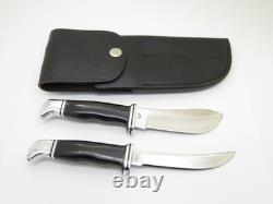 Vtg 2 Liner 1967-72 Buck 115 Twin Set 103 118 Fixed Blade Hunting Knife (#6052)