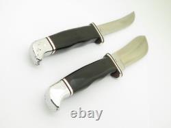 Vtg 2 Liner 1967-72 Buck 115 Twin Set 103 118 Fixed Blade Hunting Knife (#6052)