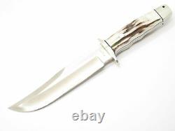 Vtg A. G. Russell 2000 Tak Fukuta Seki Japan Bowie AUS8 Fixed Blade Hunting Knife