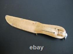 Vtg BONSA SOLINGEN Germany Stag Handle Antique/Rare Hunting Knife + Sheath