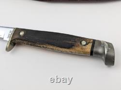 Vtg CASE XX USA M5F Stag Handle Fixed Blade Hunting Knife with Sheath