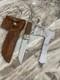 Vtg. Case Tested XX Knife withCase XX Hatchet Set Leather Sheath Walnut Handle