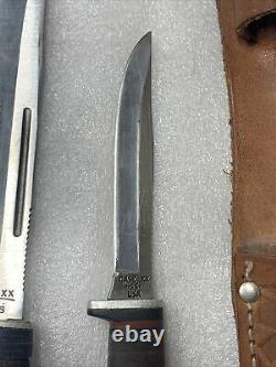 Vtg Case XX Piggyback Hunting Knife Set M 3 F &16-5 SS Read Description A1