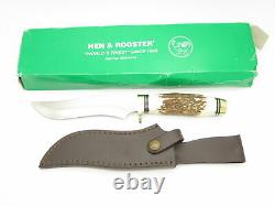 Vtg Hen & Rooster HR-4800 Spain Stag Hunting Fixed 6 Blade Knife