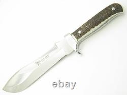 Vtg Hen & Rooster HR-4902 Spain White Stag Hunting Fixed 6 Blade Hunter Knife