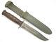 Vtg Ka-Bar USN WWII Mark 2 Navy Fixed Blade Fighting Knife & Scabbard