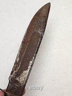 Vtg Marbles Gladstone Trench Hunting Knife withStag Handle restoration project