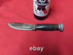 Vtg Marbles Hunting Knife, Gladstone Mich, 8, Pat'd 1916, leathr, USAGD+? M3.13.26